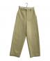 AURALEE（オーラリー）の古着「ウールパンツ　LIGHT MELTON SLACKS　24AW」｜黄緑