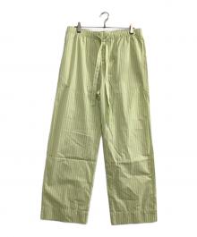 AURALEE×TEKLA（オーラリー×テクラ）の古着「パンツ　COTTON POPLIN ー PYJAMAS PANTS」｜グリーングレー