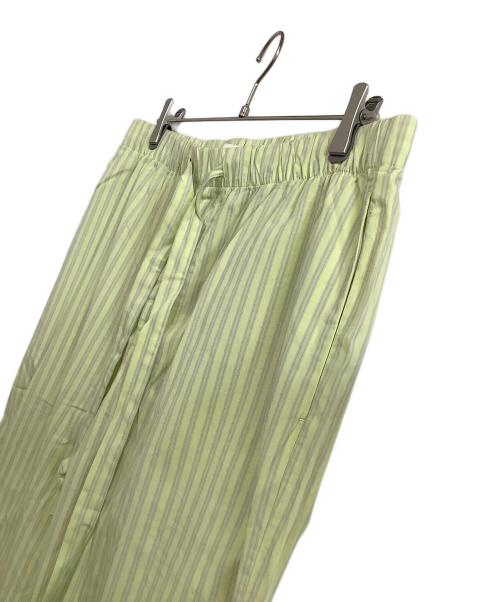 AURALEE（オーラリー）AURALEE (オーラリー) TEKLA (テクラ) パンツ　COTTON POPLIN ー PYJAMAS PANTS グリーングレー サイズ:XLの古着・服飾アイテム