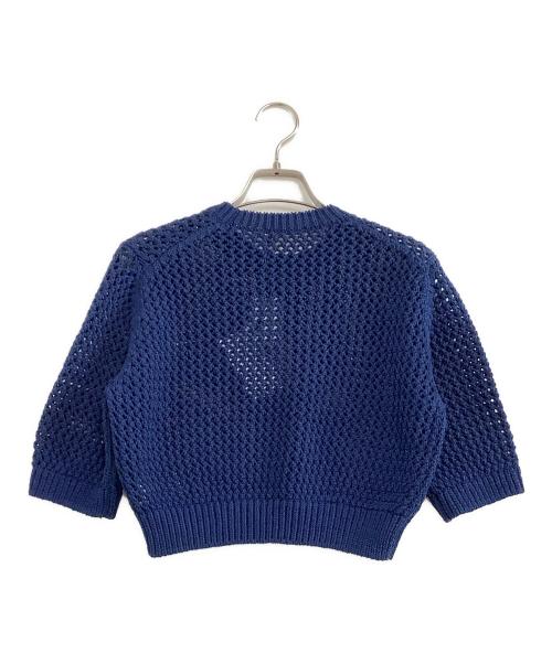 AURALEE（オーラリー）AURALEE (オーラリー) 厚手ニット　COTTON LILY-YARN MESH KNIT TEE ネイビー サイズ:1 未使用品の古着・服飾アイテム