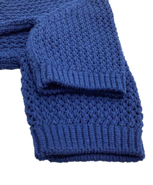 AURALEE（オーラリー）AURALEE (オーラリー) 厚手ニット　COTTON LILY-YARN MESH KNIT TEE ネイビー サイズ:1 未使用品の古着・服飾アイテム