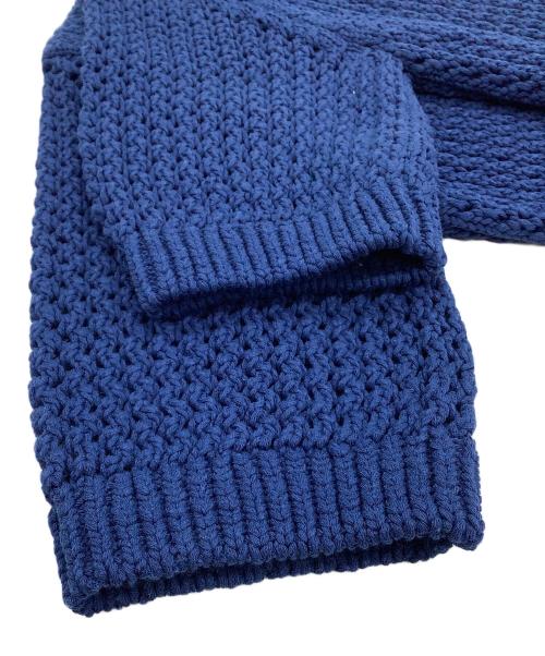 AURALEE（オーラリー）AURALEE (オーラリー) 厚手ニット　COTTON LILY-YARN MESH KNIT TEE ネイビー サイズ:1 未使用品の古着・服飾アイテム