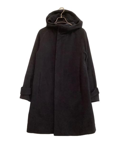GALERIE VIE（ギャルリーヴィー）GALERIE VIE (ギャルリーヴィー) フーデッドカシミヤ混コート ネイビー サイズ:1の古着・服飾アイテム