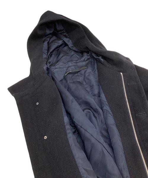 GALERIE VIE（ギャルリーヴィー）GALERIE VIE (ギャルリーヴィー) フーデッドカシミヤ混コート ネイビー サイズ:1の古着・服飾アイテム