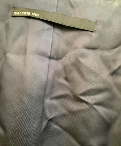 GALERIE VIE（ギャルリーヴィー）GALERIE VIE (ギャルリーヴィー) フーデッドカシミヤ混コート ネイビー サイズ:1の古着・服飾アイテム