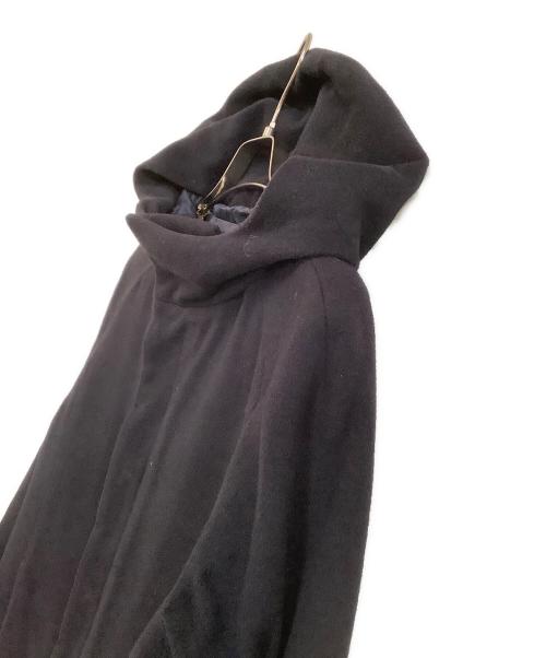 GALERIE VIE（ギャルリーヴィー）GALERIE VIE (ギャルリーヴィー) フーデッドカシミヤ混コート ネイビー サイズ:1の古着・服飾アイテム