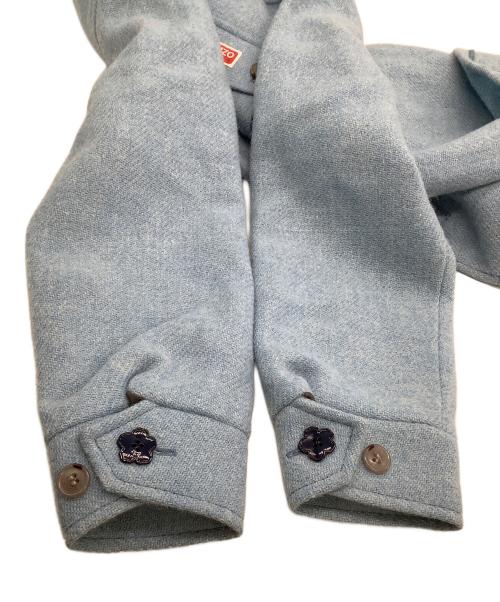 KENZO（ケンゾー）KENZO (ケンゾー) Harris Tweed (ハリスツイード) 長袖シャツ スカイブルー サイズ:36の古着・服飾アイテム