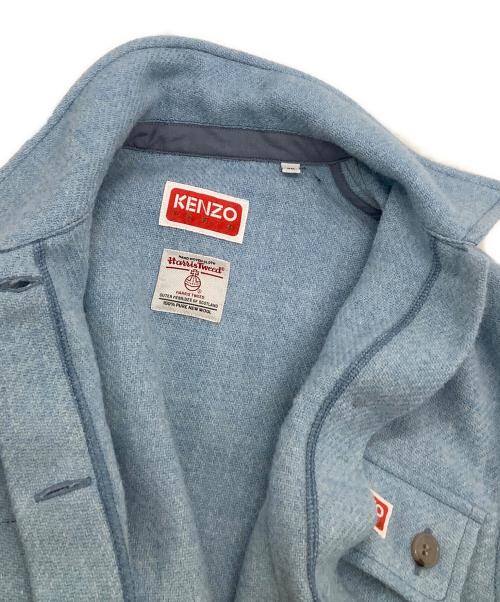 KENZO（ケンゾー）KENZO (ケンゾー) Harris Tweed (ハリスツイード) 長袖シャツ スカイブルー サイズ:36の古着・服飾アイテム