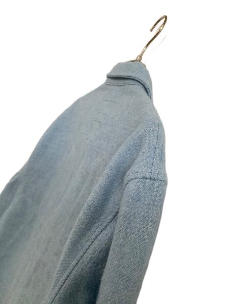 KENZO（ケンゾー）KENZO (ケンゾー) Harris Tweed (ハリスツイード) 長袖シャツ スカイブルー サイズ:36の古着・服飾アイテム