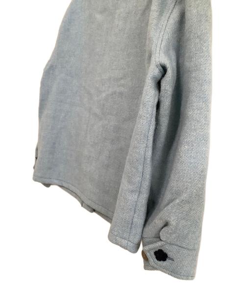 KENZO（ケンゾー）KENZO (ケンゾー) Harris Tweed (ハリスツイード) 長袖シャツ スカイブルー サイズ:36の古着・服飾アイテム