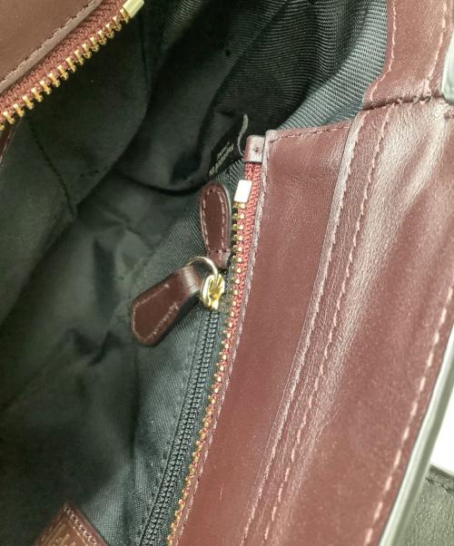 COACH（コーチ）COACH (コーチ) 2WAYバッグ スネークスキン柄 ホワイト×ブラックの古着・服飾アイテム