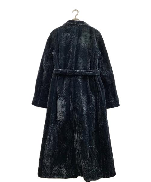 GIORGIO ARMANI（ジョルジョアルマーニ）GIORGIO ARMANI (ジョルジョアルマーニ) ベロアコート　Cappotto Donn ブルー サイズ:42の古着・服飾アイテム
