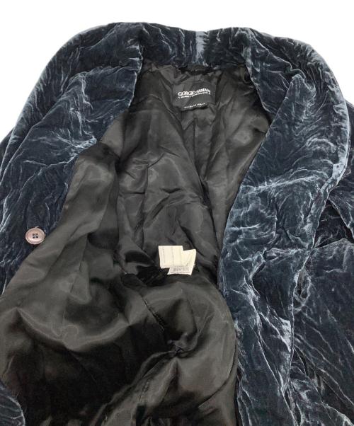 GIORGIO ARMANI（ジョルジョアルマーニ）GIORGIO ARMANI (ジョルジョアルマーニ) ベロアコート　Cappotto Donn ブルー サイズ:42の古着・服飾アイテム