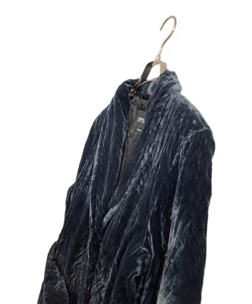 GIORGIO ARMANI（ジョルジョアルマーニ）GIORGIO ARMANI (ジョルジョアルマーニ) ベロアコート　Cappotto Donn ブルー サイズ:42の古着・服飾アイテム