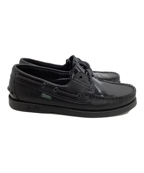 PARABOOT（パラブーツ）PARABOOT (パラブーツ) BEAMS (ビームス) デッキシューズ ブラック サイズ:5の古着・服飾アイテム