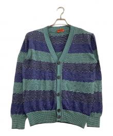 missoni（ミッソーニ）の古着「薄手カーディガン」｜ネイビー×グリーン