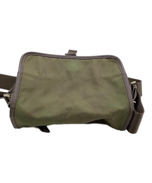 PRADA（プラダ）PRADA (プラダ) ショルダーバッグ カーキ×ブラウンの古着・服飾アイテム