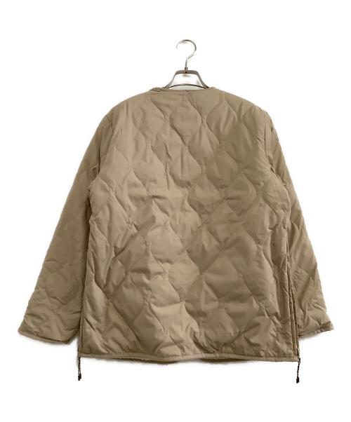 SHIPS any（シップスエニィ）SHIPS any (シップスエニィ) TAION (タイオン) ダウンボアリバーシブルジャケット ベージュ サイズ:free 未使用品の古着・服飾アイテム