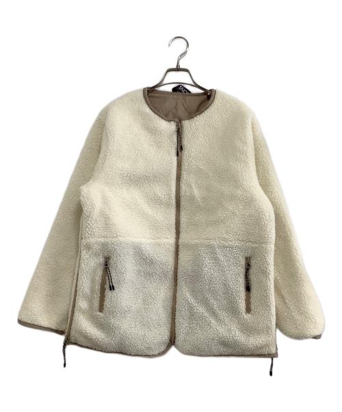 SHIPS any（シップスエニィ）SHIPS any (シップスエニィ) TAION (タイオン) ダウンボアリバーシブルジャケット ベージュ サイズ:free 未使用品の古着・服飾アイテム
