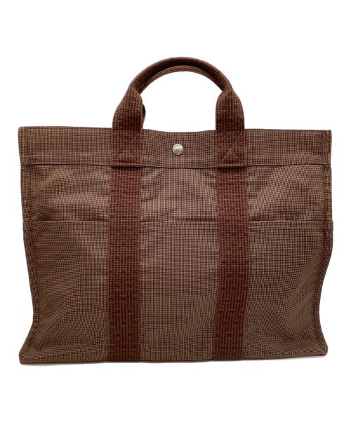 HERMES（エルメス）HERMES (エルメス) トートバッグ エールラインMM ブラウンの古着・服飾アイテム