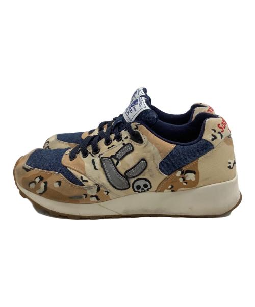 Sangacio（サンガッチョ）Sangacio (サンガッチョ) にゅ (ニュ) スニーカー ベージュ×ブルー サイズ:26の古着・服飾アイテム