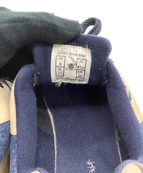 Sangacio（サンガッチョ）Sangacio (サンガッチョ) にゅ (ニュ) スニーカー ベージュ×ブルー サイズ:26の古着・服飾アイテム
