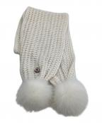 MONCLERモンクレール）の古着「マフラー」｜アイボリー