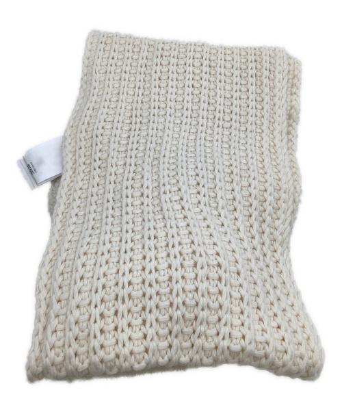 MONCLER（モンクレール）MONCLER (モンクレール) マフラー アイボリー サイズ:Mの古着・服飾アイテム