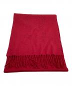 LOUIS VUITTONルイ ヴィトン）の古着「カシミヤマフラー エシャルプLVペルフォ」｜レッド