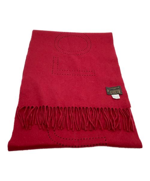 LOUIS VUITTON（ルイ ヴィトン）LOUIS VUITTON (ルイ ヴィトン) カシミヤマフラー 	エシャルプLVペルフォ レッドの古着・服飾アイテム