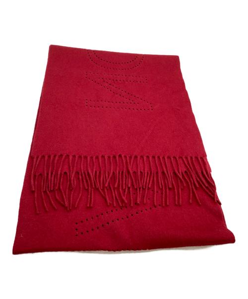 LOUIS VUITTON（ルイ ヴィトン）LOUIS VUITTON (ルイ ヴィトン) カシミヤマフラー 	エシャルプLVペルフォ レッドの古着・服飾アイテム