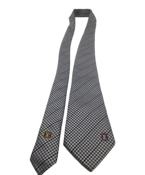 LOUIS VUITTON（ルイ ヴィトン）LOUIS VUITTON (ルイ ヴィトン) ネクタイ マイクロダミエ ブラック サイズ:-の古着・服飾アイテム