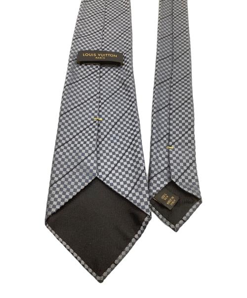 LOUIS VUITTON（ルイ ヴィトン）LOUIS VUITTON (ルイ ヴィトン) ネクタイ マイクロダミエ ブラック サイズ:-の古着・服飾アイテム