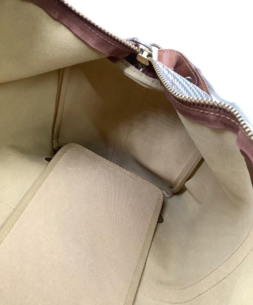 POLO RALPH LAUREN（ポロ・ラルフローレン）POLO RALPH LAUREN (ポロ・ラルフローレン) ボストンバッグ　千鳥柄  ブラウンの古着・服飾アイテム