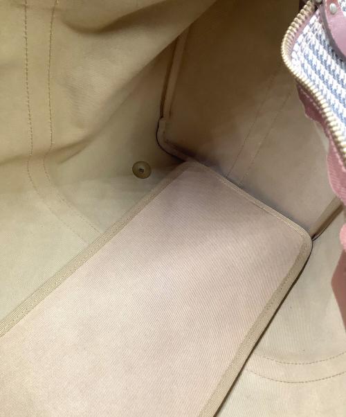 POLO RALPH LAUREN（ポロ・ラルフローレン）POLO RALPH LAUREN (ポロ・ラルフローレン) ボストンバッグ　千鳥柄  ブラウンの古着・服飾アイテム