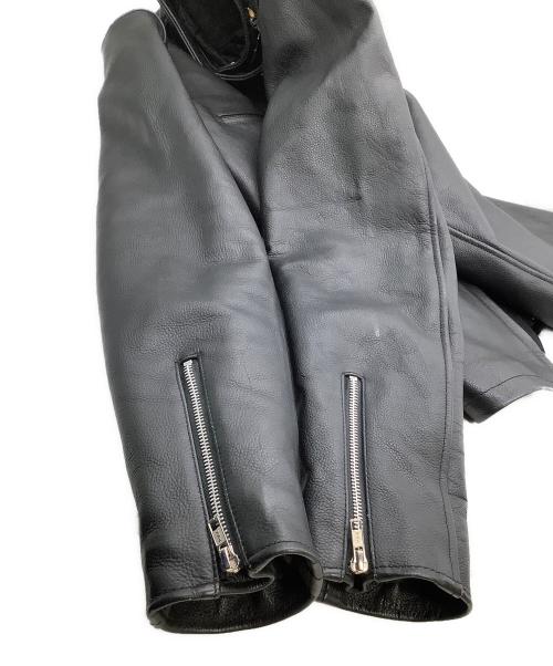 zawakita（ザワキタ）zawakita (ザワキタ) シングルライダースジャケット ブラック サイズ:3XLの古着・服飾アイテム