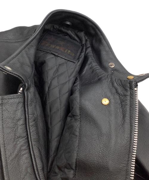 zawakita（ザワキタ）zawakita (ザワキタ) シングルライダースジャケット ブラック サイズ:3XLの古着・服飾アイテム