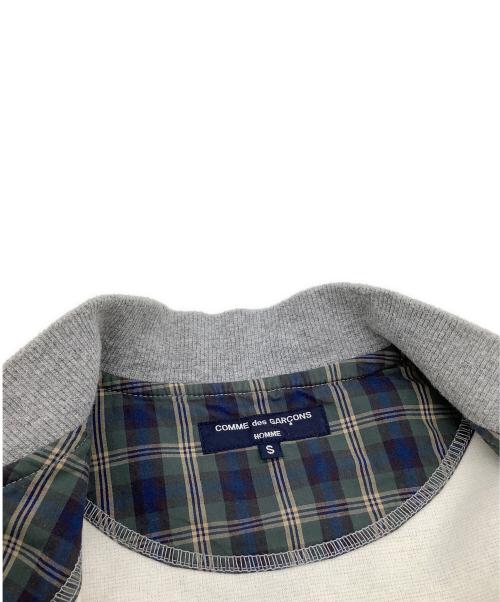 COMME des GARCONS（コムデギャルソン）COMME des GARCONS (コムデギャルソン) スウェット切替MA-1ブルゾン グレー×カーキ サイズ:Sの古着・服飾アイテム
