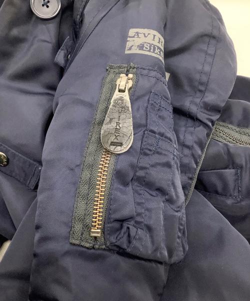 AVIREX（アヴィレックス）AVIREX (アヴィレックス) フライトジャケット ネイビー サイズ:Mの古着・服飾アイテム