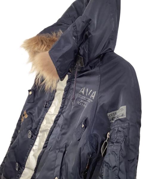AVIREX（アヴィレックス）AVIREX (アヴィレックス) フライトジャケット ネイビー サイズ:Mの古着・服飾アイテム