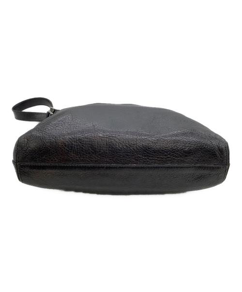 HIROFU（ヒロフ）HIROFU (ヒロフ) レザーショルダーバッグ ブラックの古着・服飾アイテム