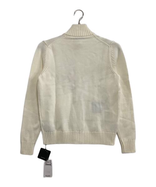 Zanone（ザノーネ）Zanone (ザノーネ) スタンドカラーニットカーディガン ホワイト サイズ:44 未使用品の古着・服飾アイテム