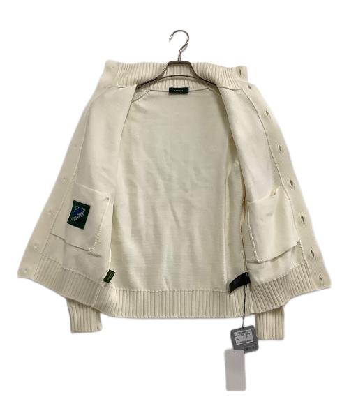 Zanone（ザノーネ）Zanone (ザノーネ) スタンドカラーニットカーディガン ホワイト サイズ:44 未使用品の古着・服飾アイテム