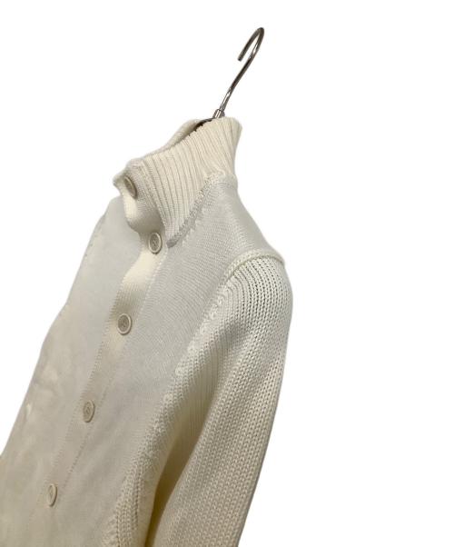 Zanone（ザノーネ）Zanone (ザノーネ) スタンドカラーニットカーディガン ホワイト サイズ:44 未使用品の古着・服飾アイテム