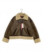 ALPHA×Snidelアルファ×スナイデル）の古着「ムートンジャケット」｜ブラウン