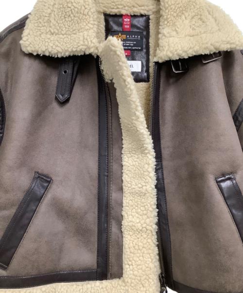 ALPHA（アルファ）ALPHA (アルファ) Snidel (スナイデル) ムートンジャケット ブラウン サイズ:１ 未使用品の古着・服飾アイテム