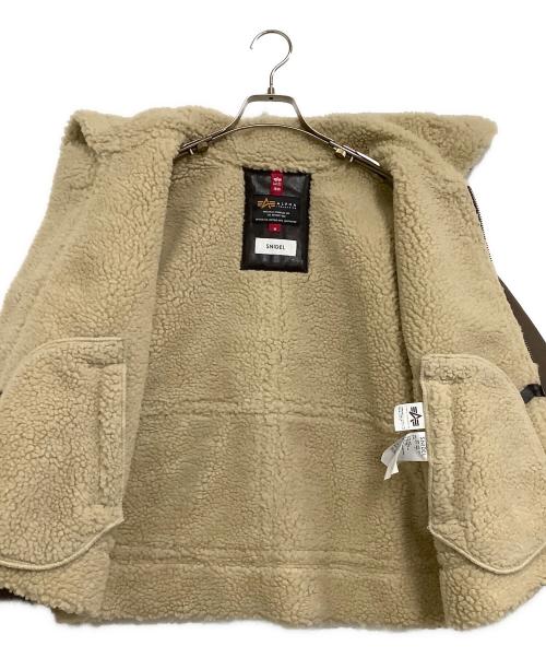 ALPHA（アルファ）ALPHA (アルファ) Snidel (スナイデル) ムートンジャケット ブラウン サイズ:１ 未使用品の古着・服飾アイテム