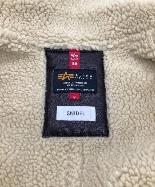 ALPHA（アルファ）ALPHA (アルファ) Snidel (スナイデル) ムートンジャケット ブラウン サイズ:１ 未使用品の古着・服飾アイテム