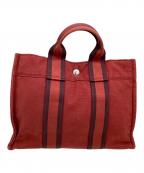 HERMESエルメス）の古着「トートバッグ　フルートゥMM」｜レッド