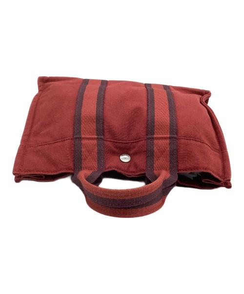 HERMES（エルメス）HERMES (エルメス) トートバッグ　フルートゥMM レッドの古着・服飾アイテム